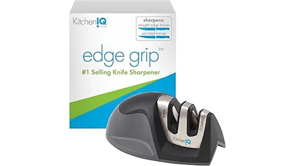 black 2 stage knife sharpener
