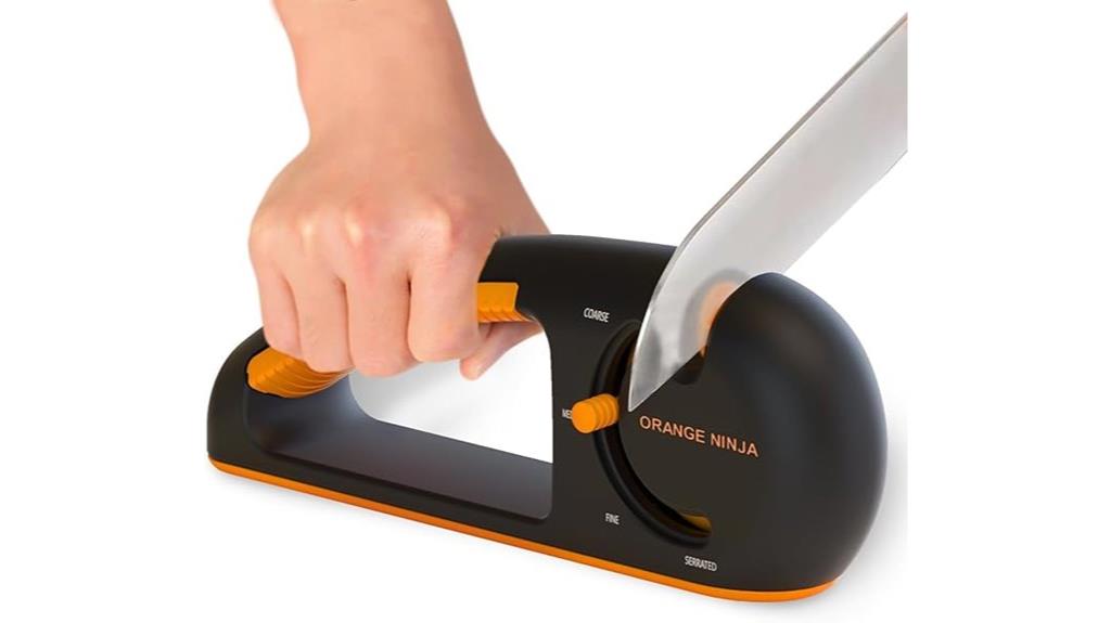 orange ninja knife sharpener