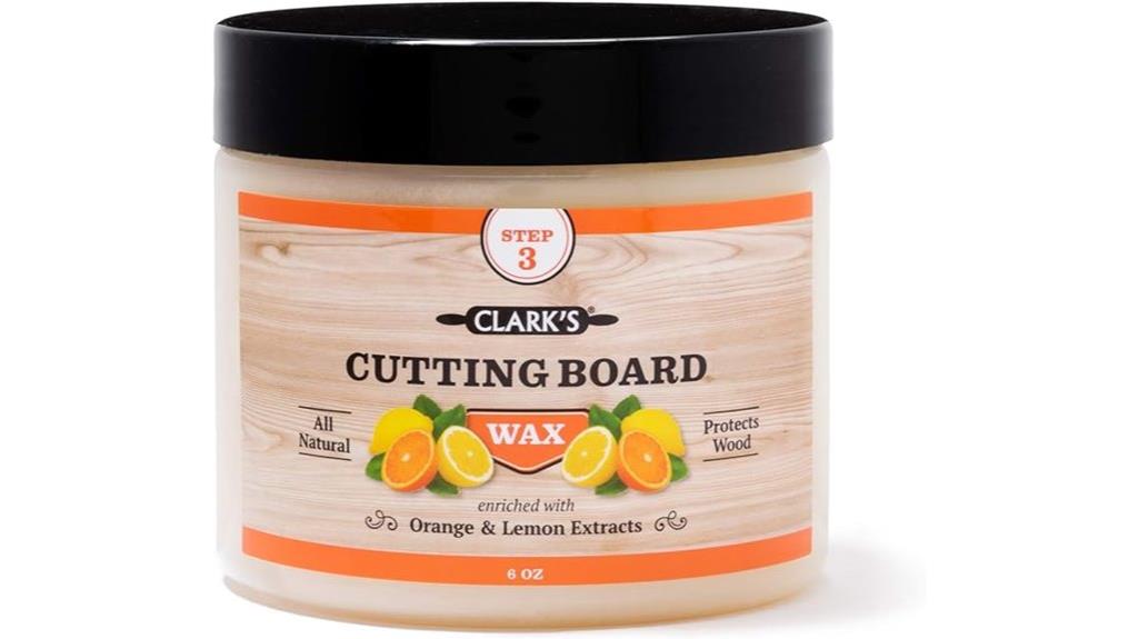 clarks cutting board wax