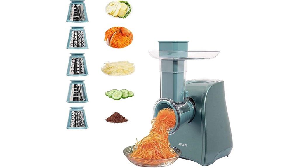 electric grater with attachments