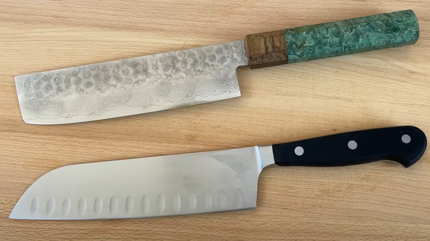 Nakiri Knife Vs Santoku Knife