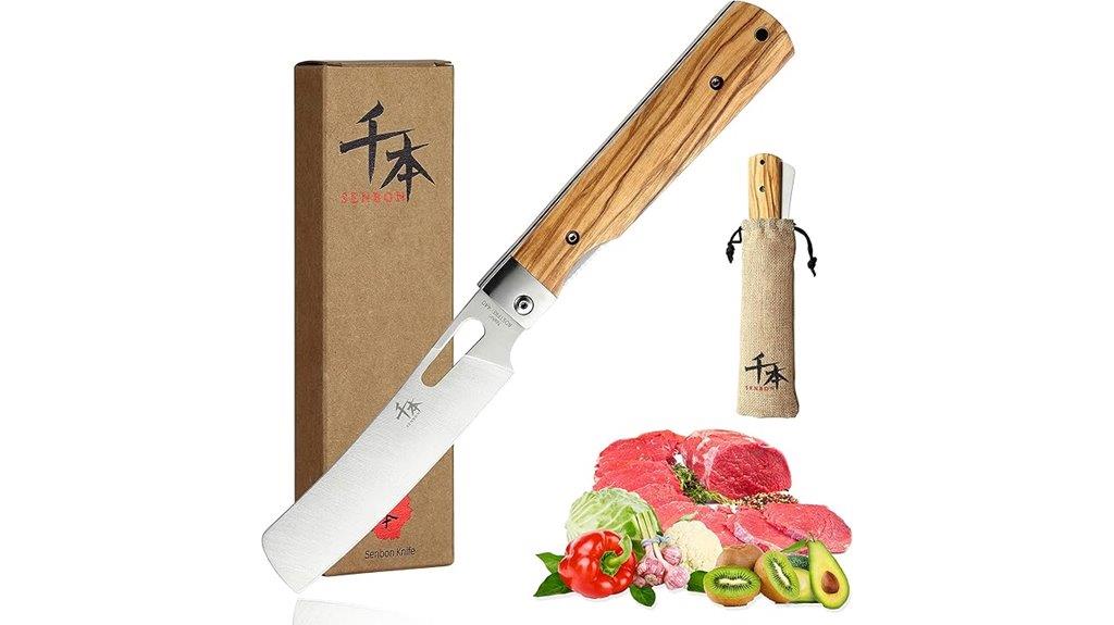 folding chef knife stainless