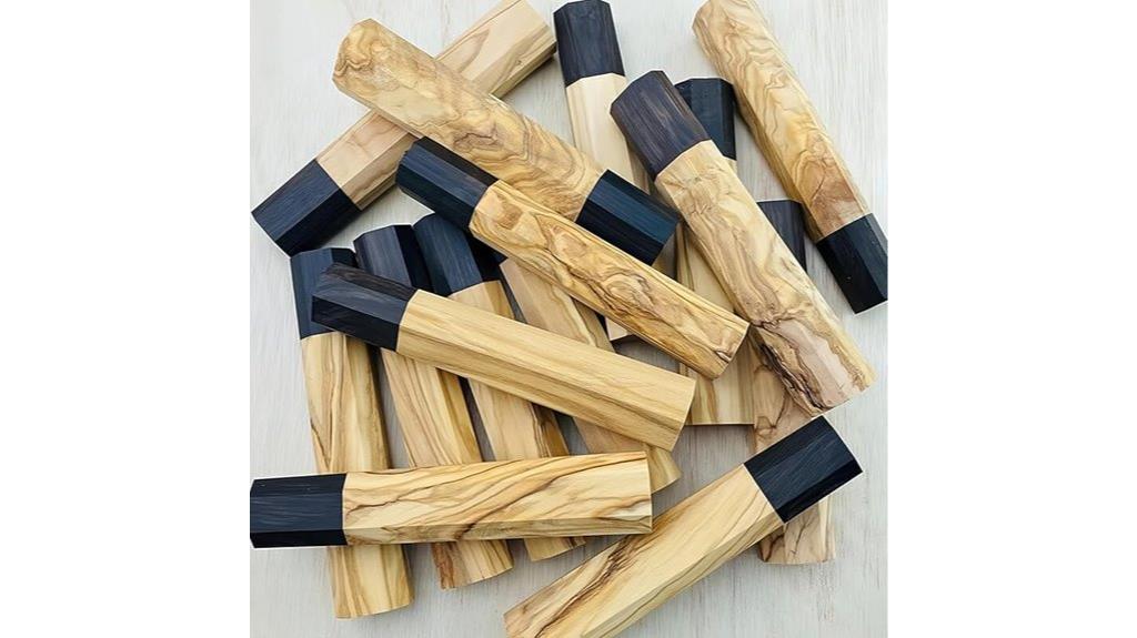 diy wooden knife handle