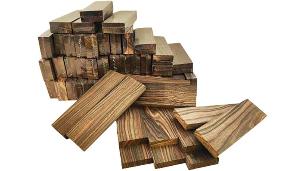 ebony lumber knife scales