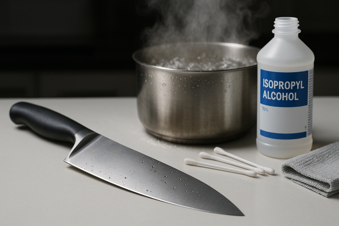 how to sterilize knife