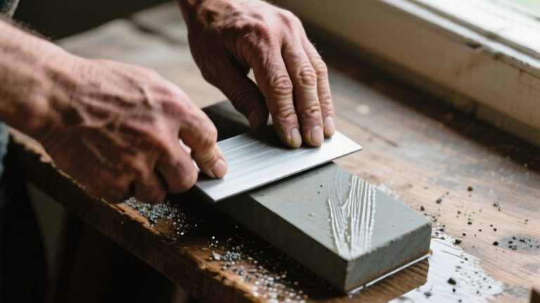 sharpen and level the stone