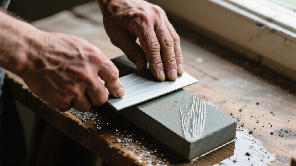 sharpen and level the stone