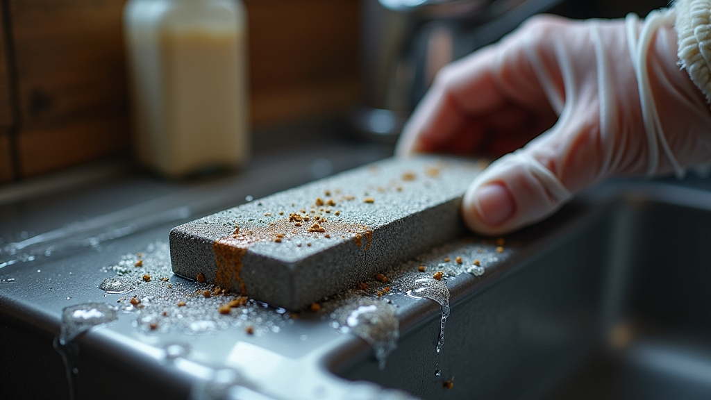 cleaning diamond sharpening stones