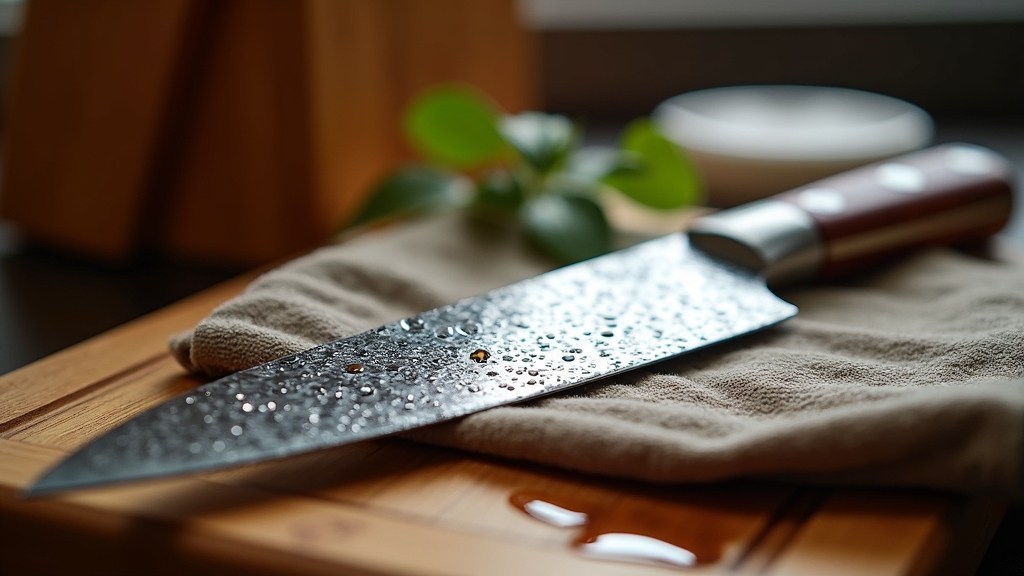 proper knife drying storage