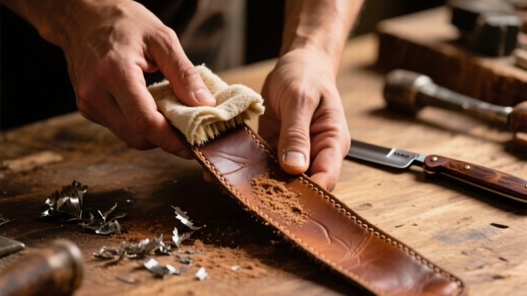 clean and maintain leather strop